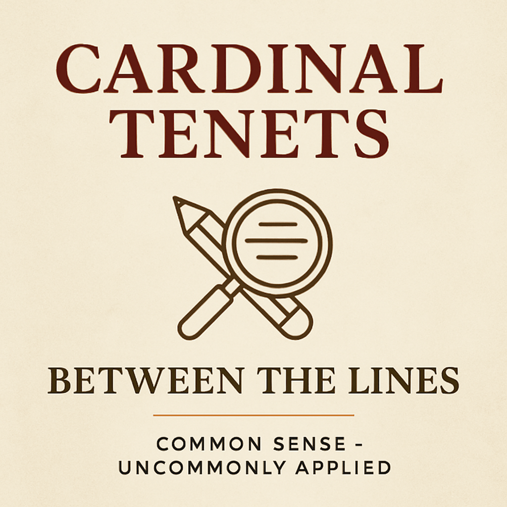 Artwork for Between the Lines podcast featuring a magnifying glass and pencil icon